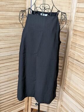 Primark Cares Womens Solid Black Cami Tank Mini Dress Size 8